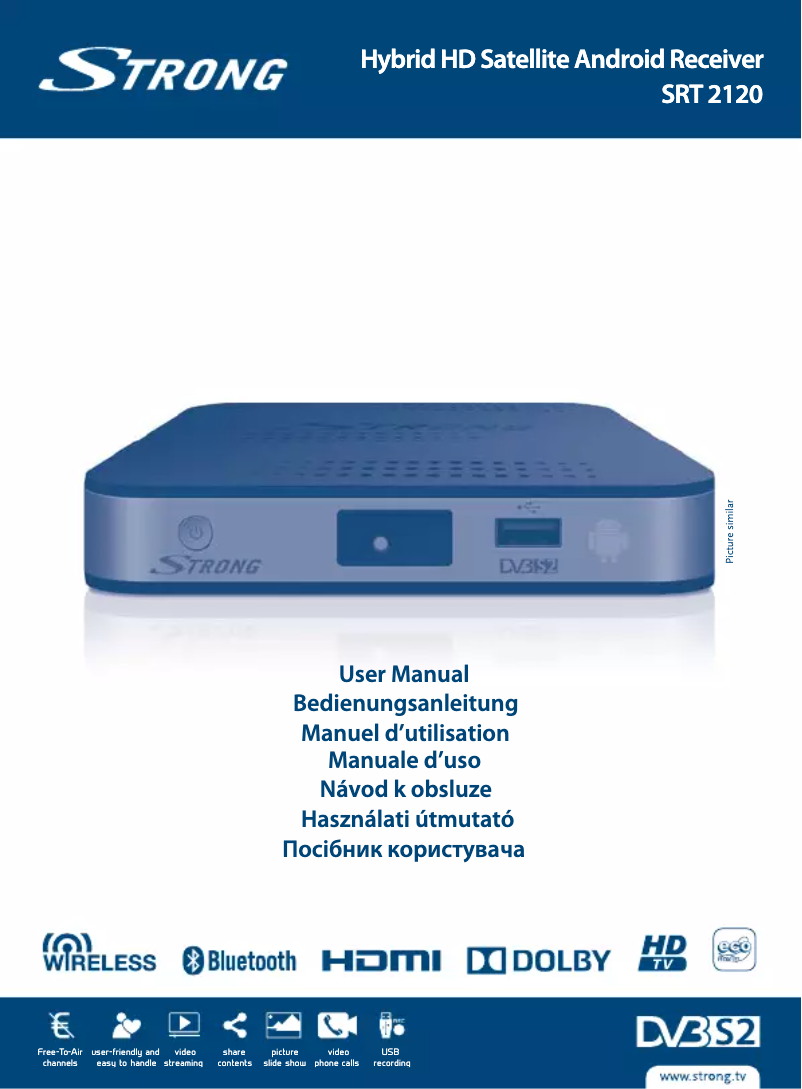 Page n°1 - Manuel utilisateur Strong SRT 2120