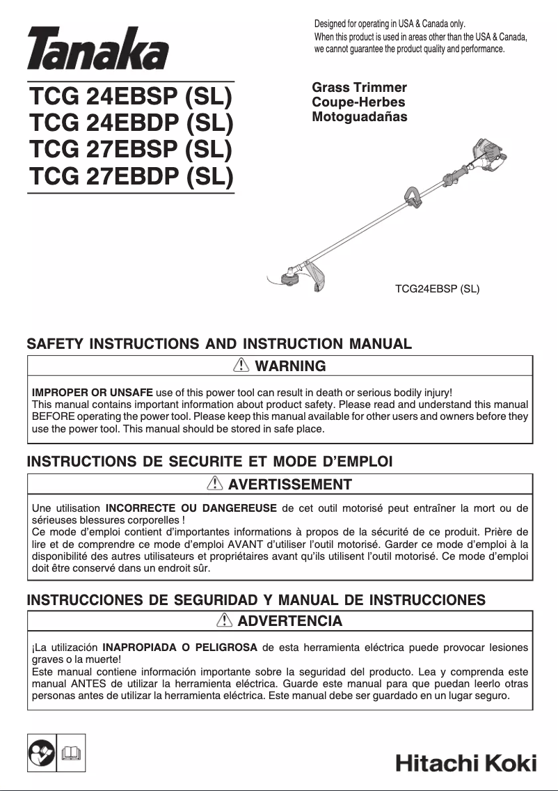 Page 1 de la notice Manuel utilisateur Tanaka TCG24EBDP
