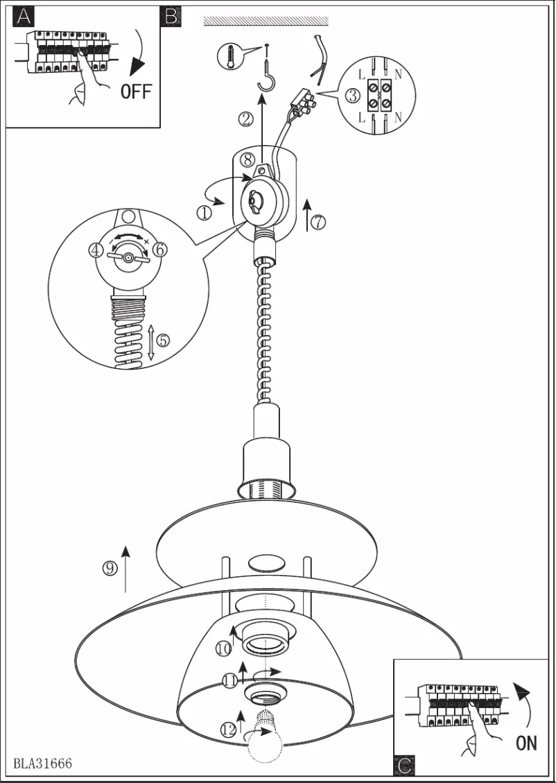 Page n°1 - Manuel utilisateur Eglo Brenda