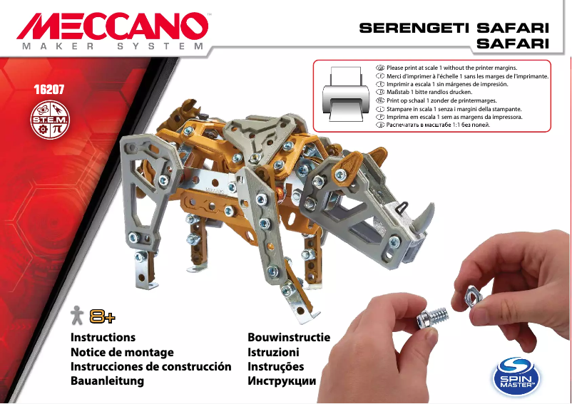 Page n°1 - Manuel utilisateur Spin Master Meccano 6026716