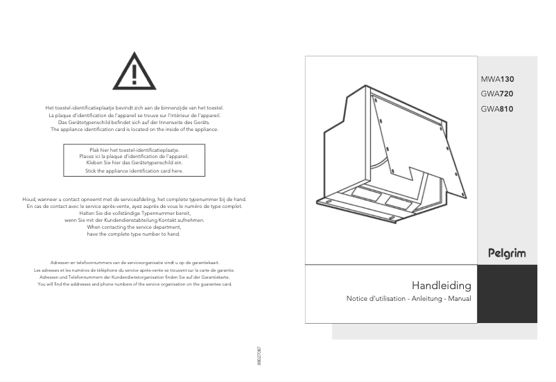 Image de la première page du manuel de l'appareil GWA 810