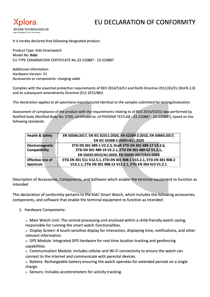 Image de la première page du manuel de l'appareil Kidzi