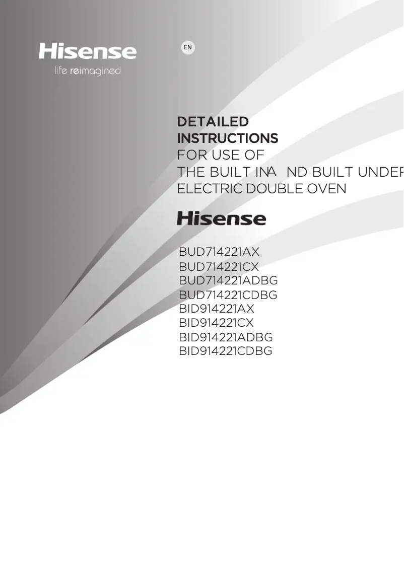 Page n°1 - Manuel utilisateur Hisense BUD714221AX