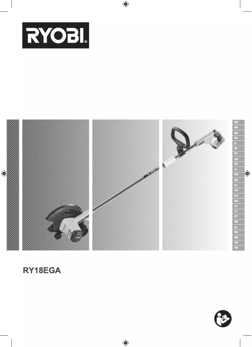 Page 1 de la notice Manuel utilisateur RYOBI One+ RY18EGA
