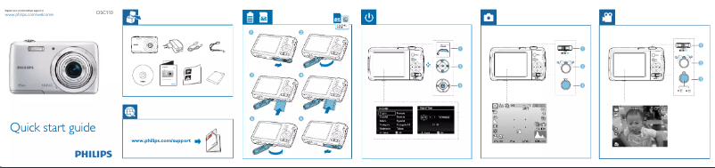 Página 1 del manual Guía de inicio rápido Philips DSC110SL