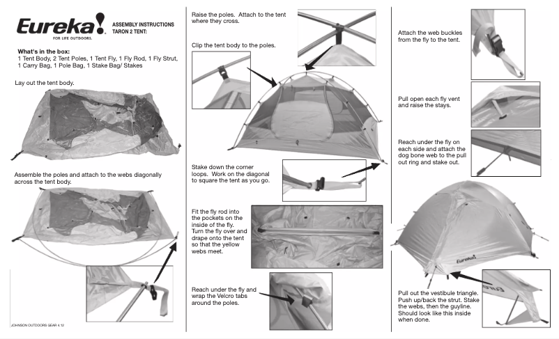Página 1 del manual Manual de usuario Eureka Taron 2