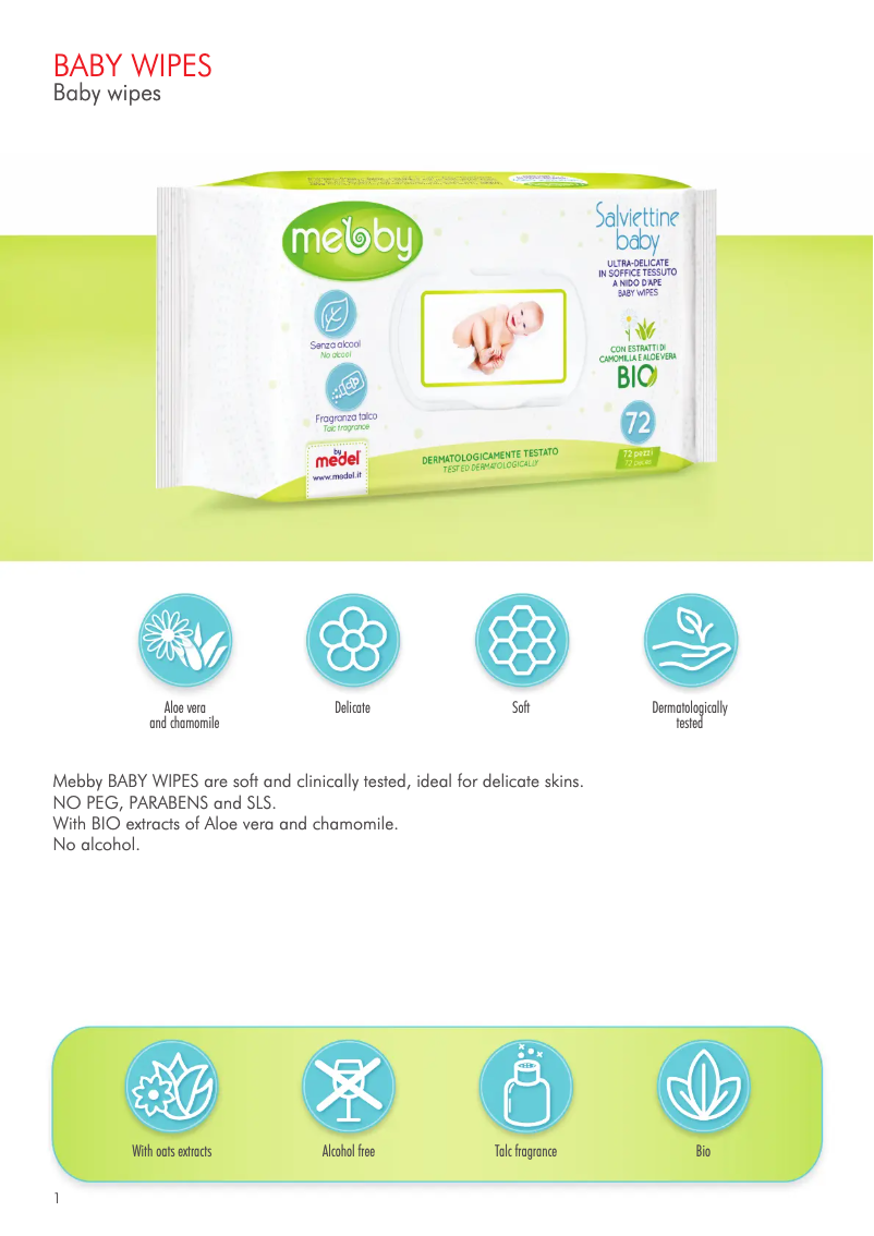 Image de la première page du manuel de l'appareil Salviettine Baby