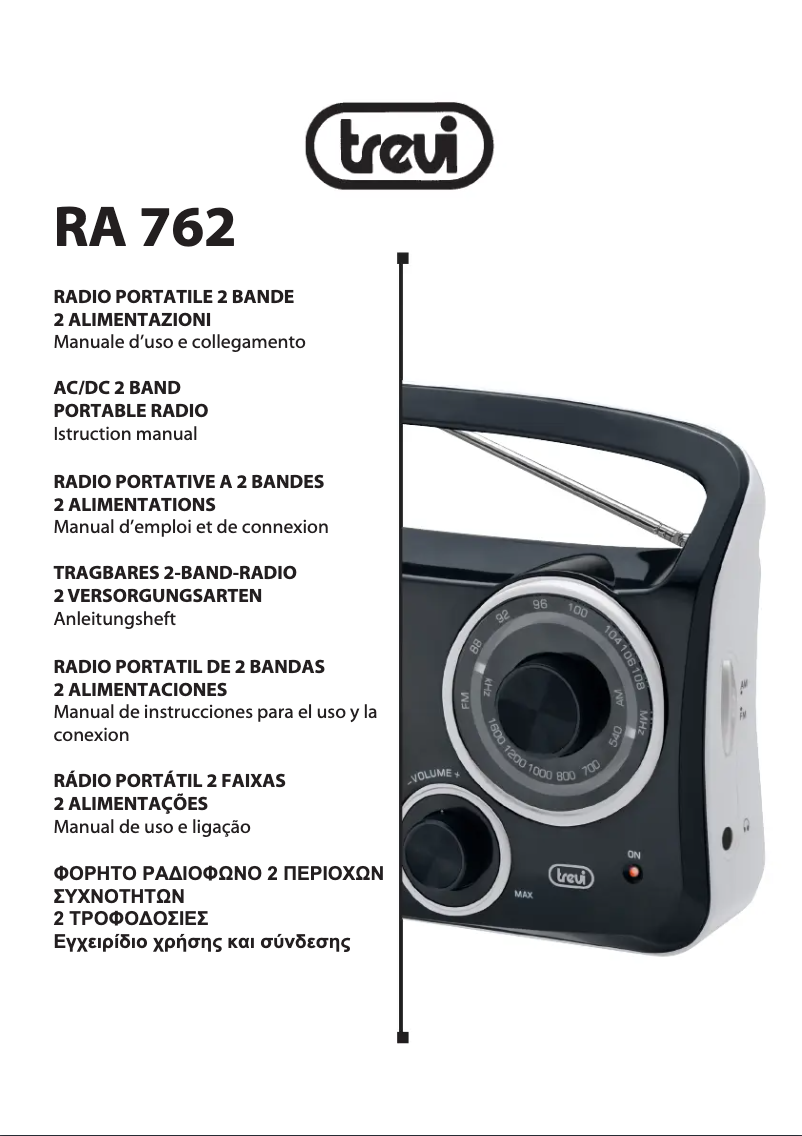 Page n°1 - Manuel utilisateur Trevi RA 762