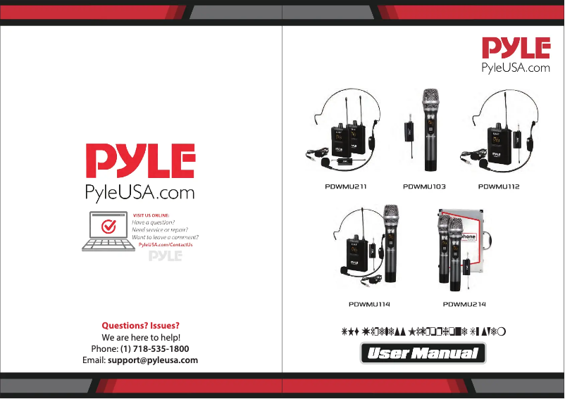 Image de la première page du manuel de l'appareil PDWMU103