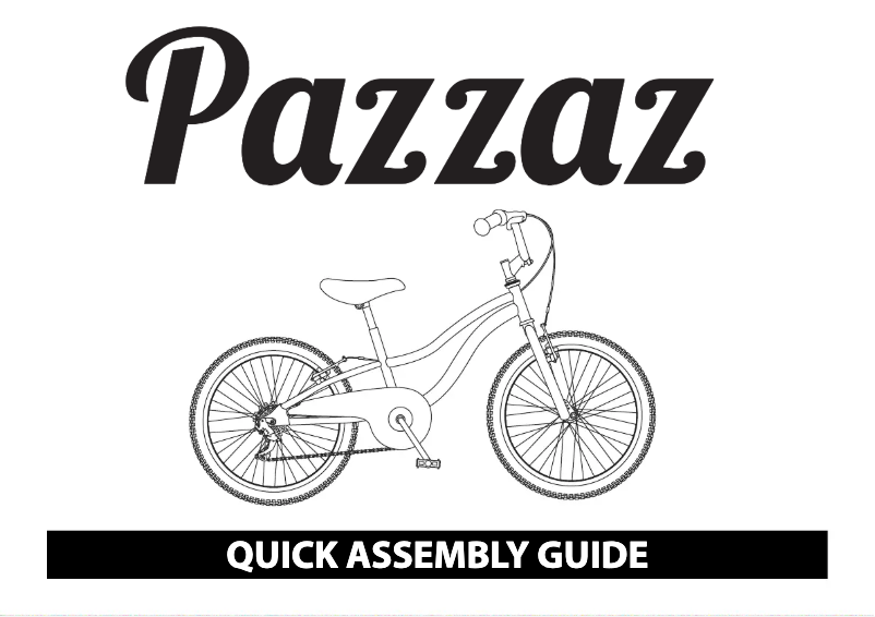 Página 1 del manual Manual de usuario Pazzaz 18 inch Wheel Size Kids Bike