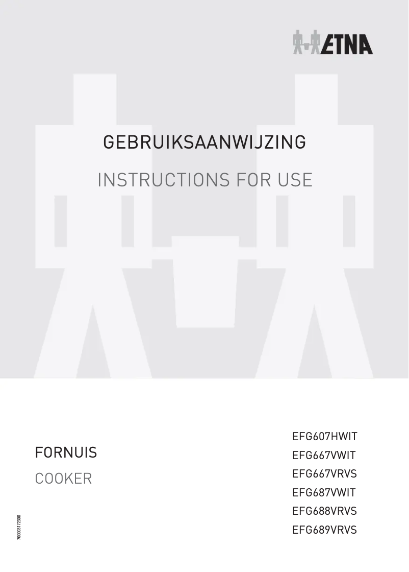 Page 1 de la notice Manuel utilisateur Etna EFG687VWIT