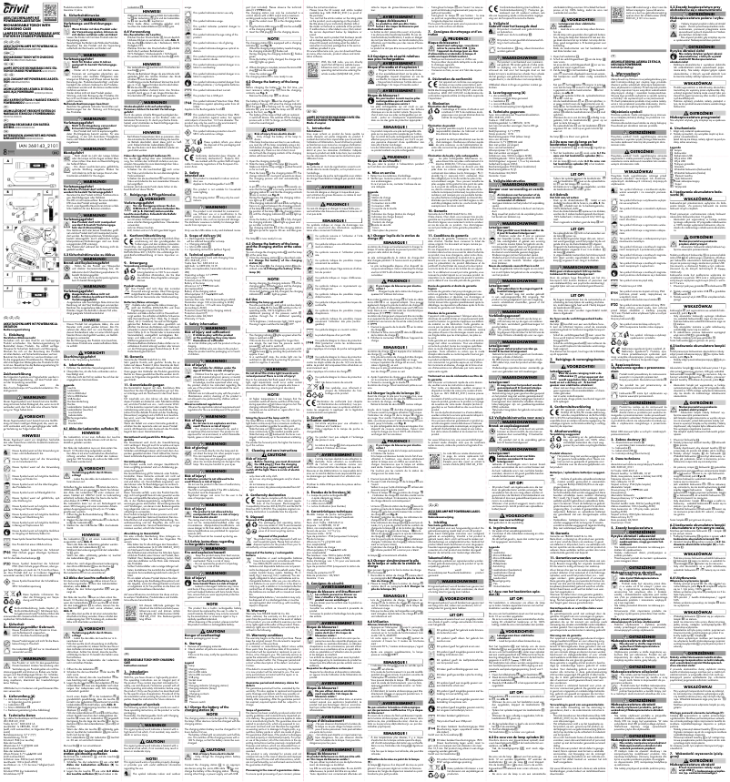 Page n°1 - Manuel utilisateur Crivit IAN 368143