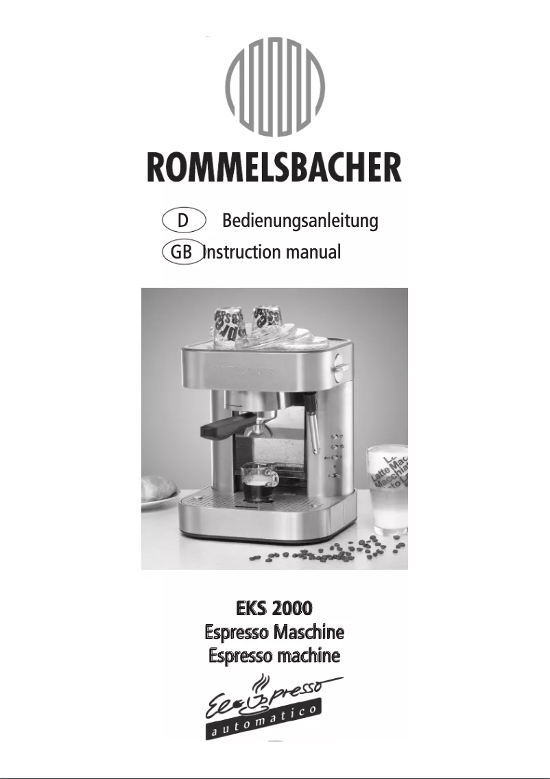 Page 1 de la notice Manuel utilisateur Rommelsbacher EKS 2000