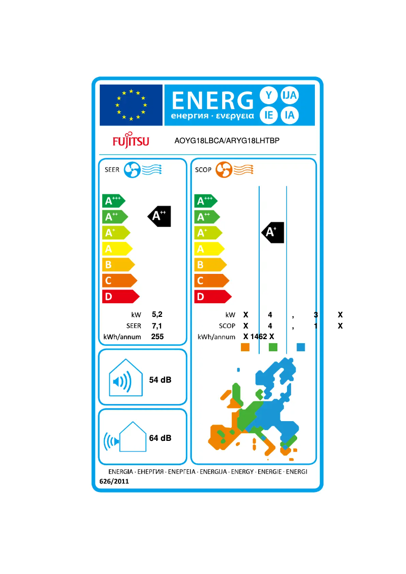 Image de la première page du manuel de l'appareil ARYG18LHTBP