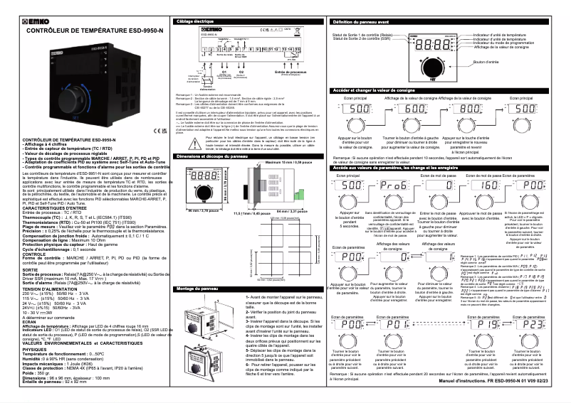 Página 1 del manual Manual de usuario Emko ESD-9950-N