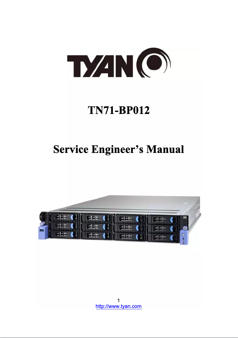 Image de la première page du manuel de l'appareil TN71-BP012