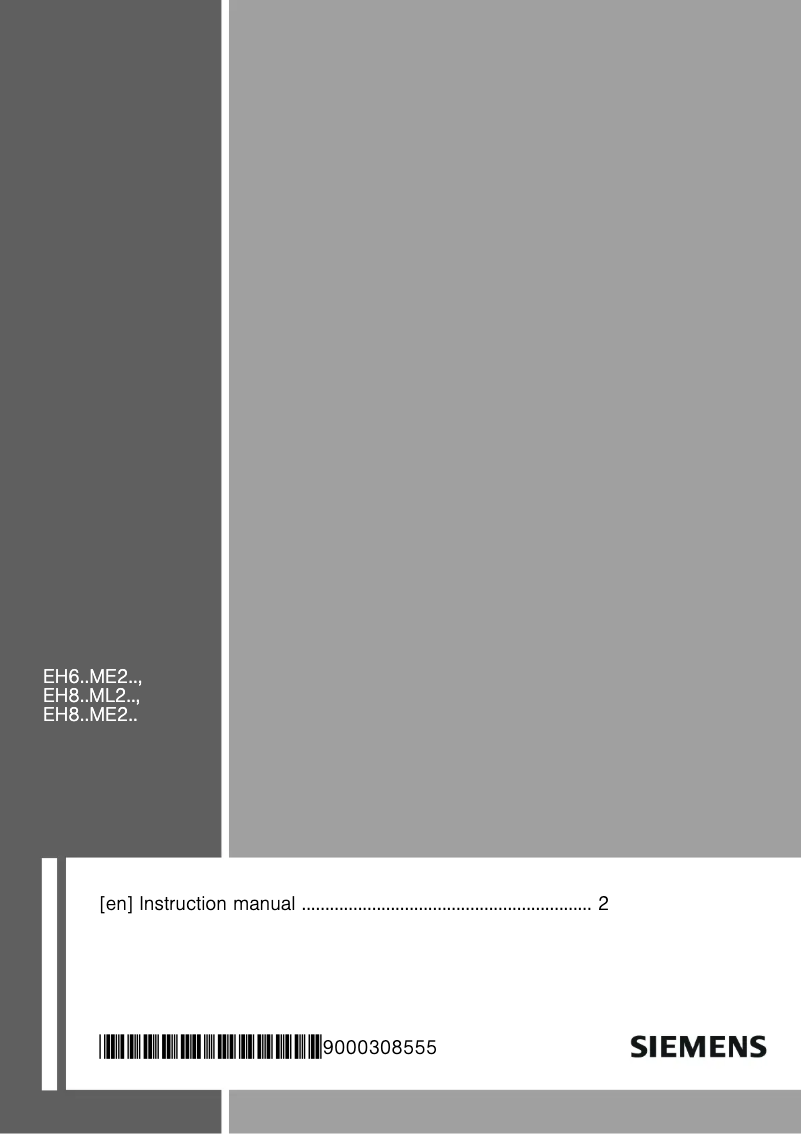 Image de la première page du manuel de l'appareil EH801ME21E
