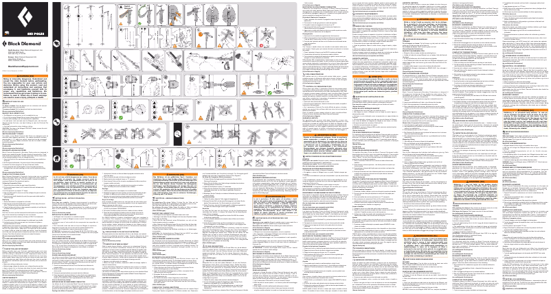 Page n°1 - Manuel utilisateur Black Diamond Carbon Compactor
