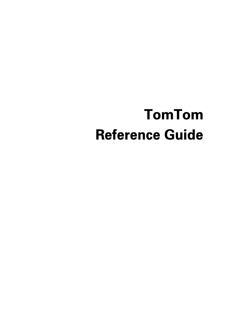 Page 1 of the manual User Manual TomTom GO 2535 TM WTE