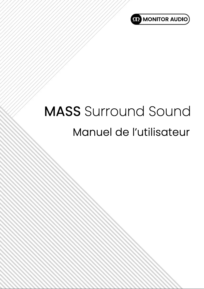 Page 1 de la notice Manuel utilisateur Monitor Audio MASS Surround Sound