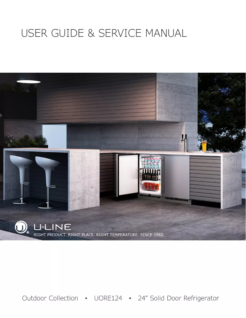 Page n°1 - Manuel utilisateur U-Line UORE124