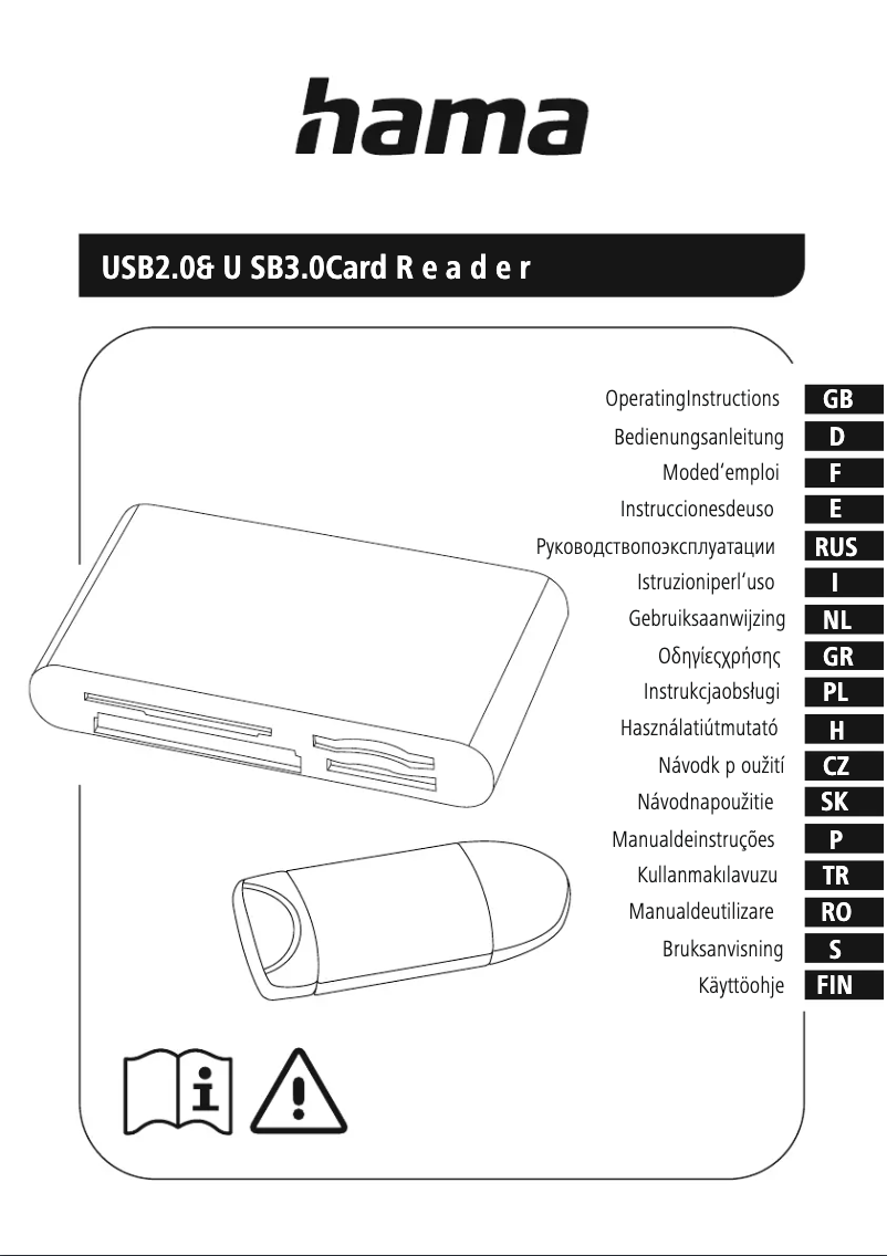 Page 1 de la notice Manuel utilisateur Hama 00181018