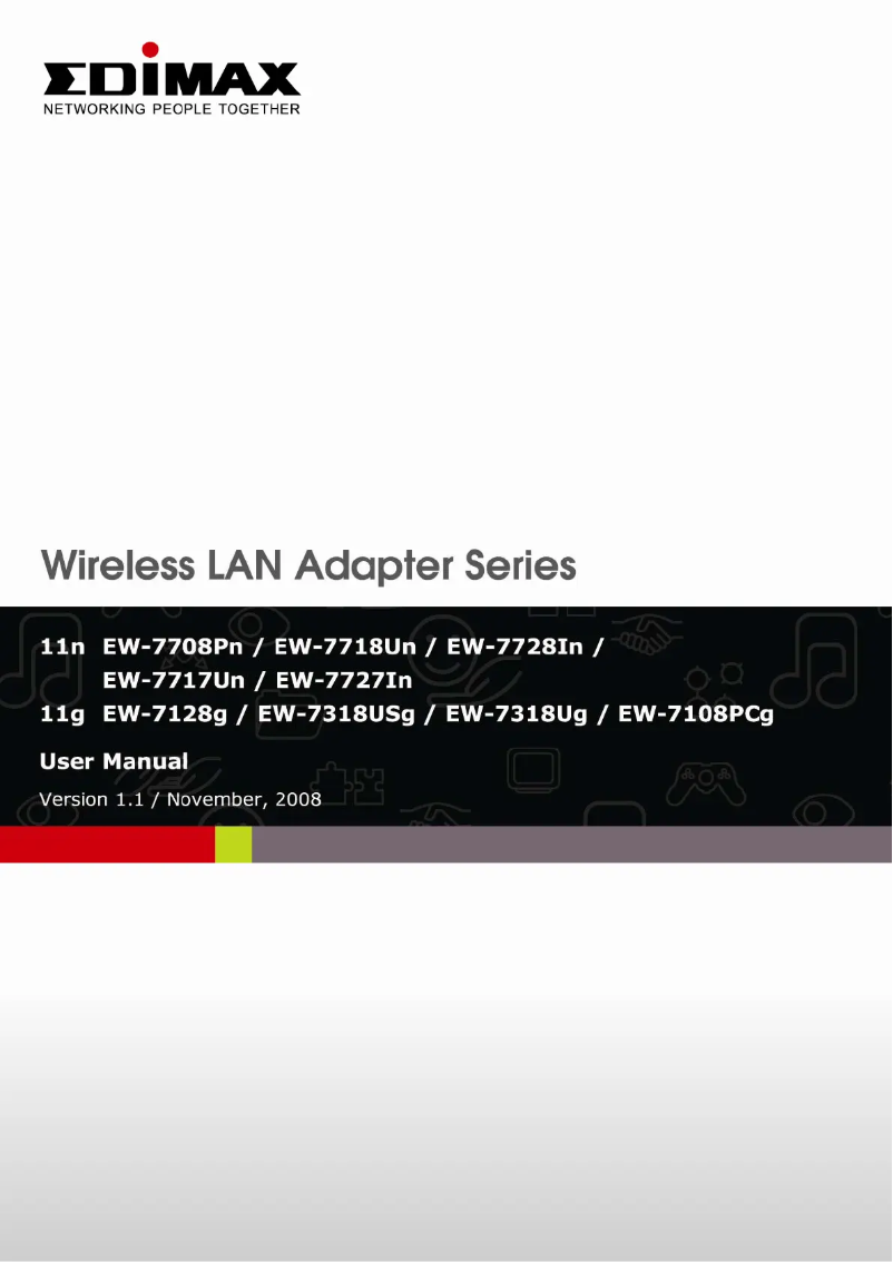 Page 1 de la notice Mode d'emploi Edimax EW-7717Un