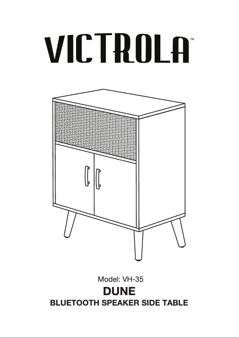 Image de la première page du manuel de l'appareil Dune VH-35