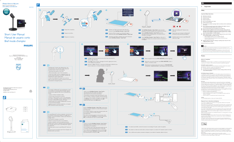Page n°1 - Manuel utilisateur Philips AEA3100