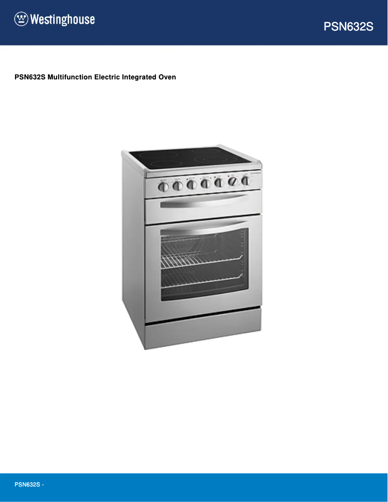 Image de la première page du manuel de l'appareil PSN632S