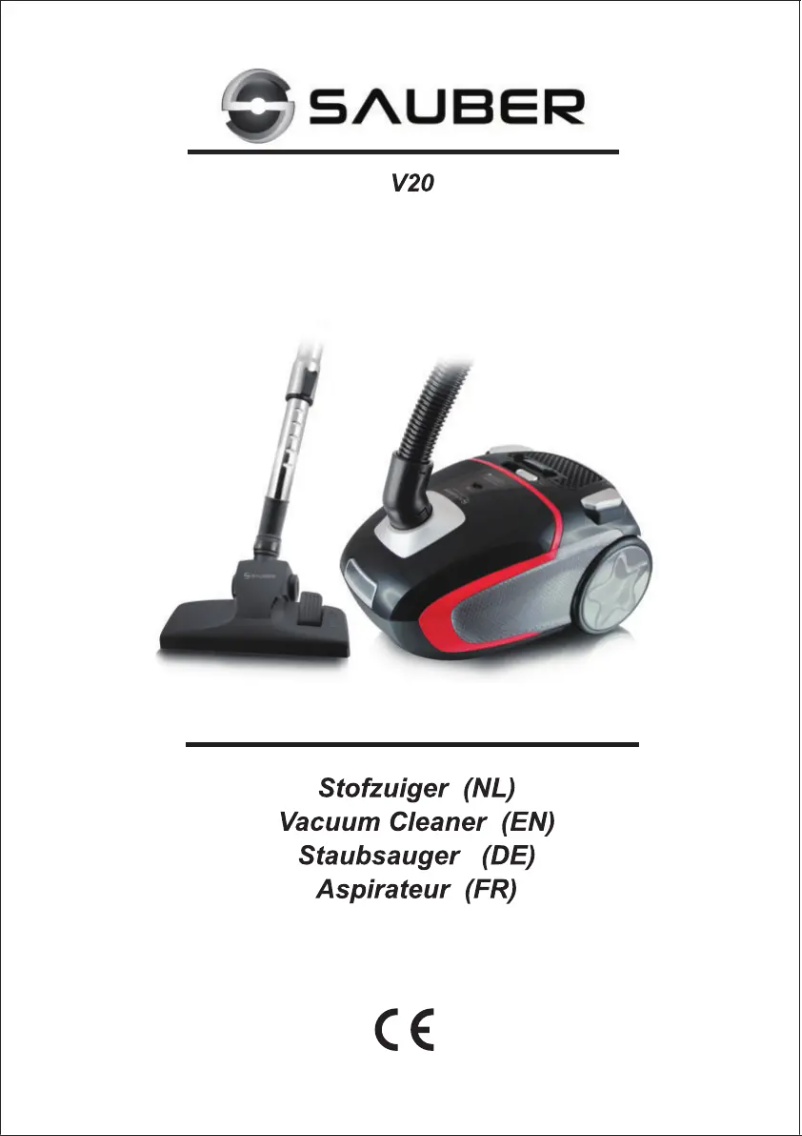 Image de la première page du manuel de l'appareil V20