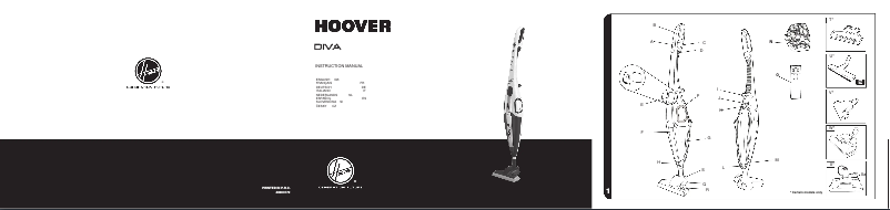 Página 1 del manual Manual de usuario Hoover DV 1124 DIVA