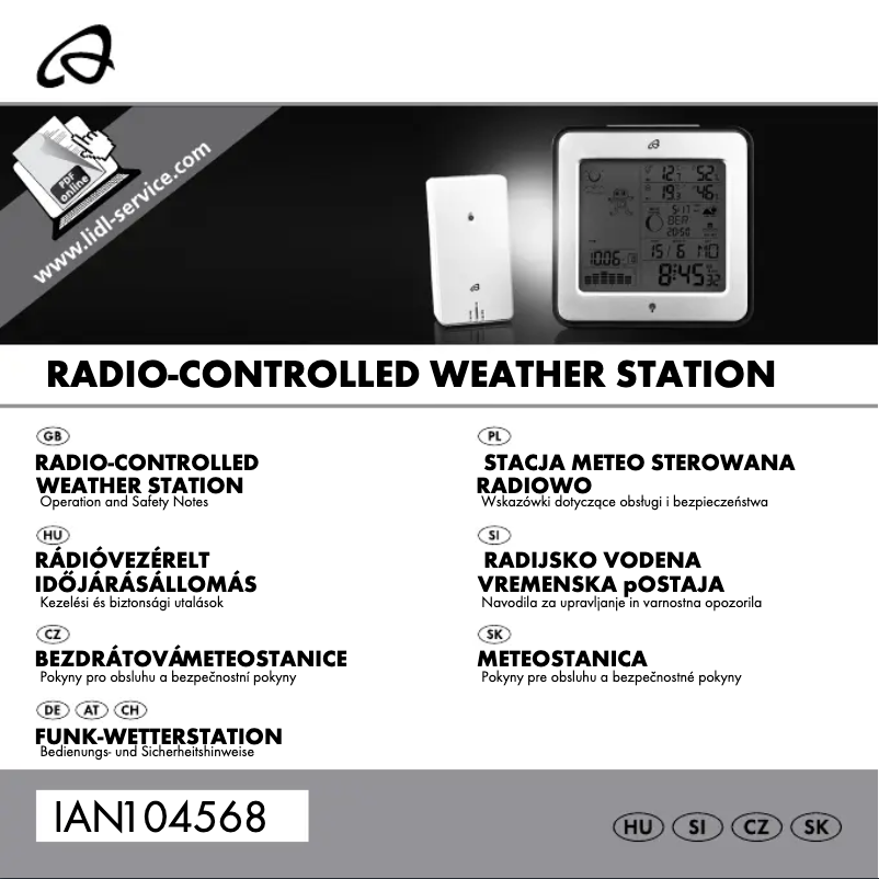Page 1 de la notice Manuel utilisateur Auriol IAN 104568