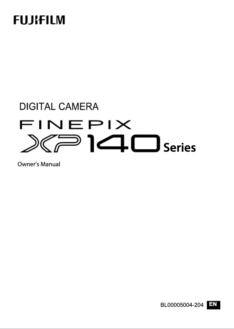 Page n°1 - Manuel utilisateur Fujifilm FinePix XP140