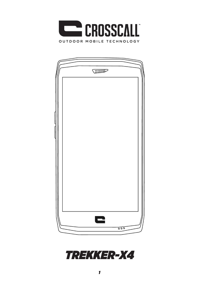 Image de la première page du manuel de l'appareil Trekker X4
