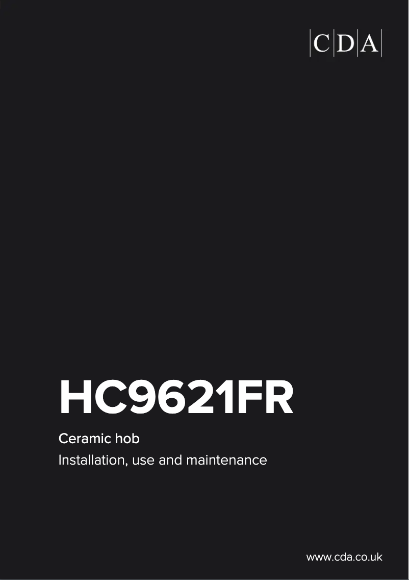 Page 1 de la notice Manuel utilisateur CDA HC9621FR