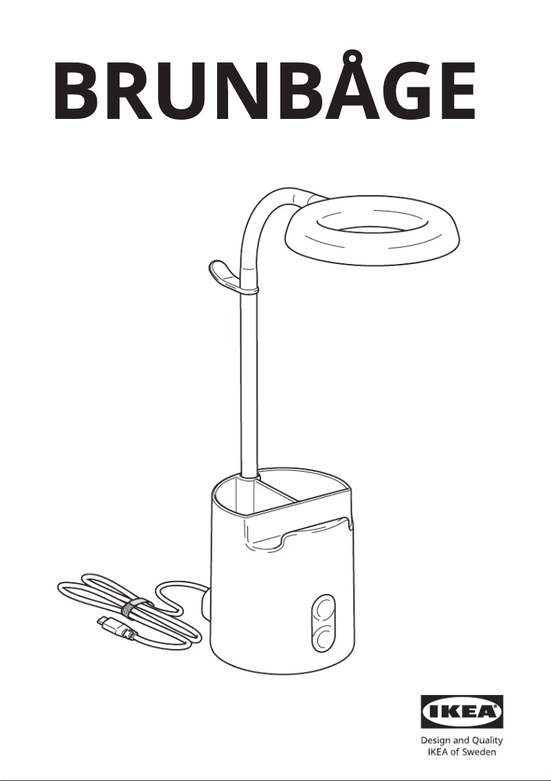 Page 1 de la notice Manuel utilisateur Ikea BRUNBÅGE 605.421.65