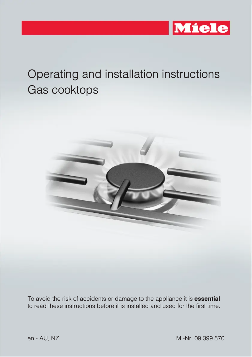 Page 1 de la notice Manuel utilisateur Miele KM2354