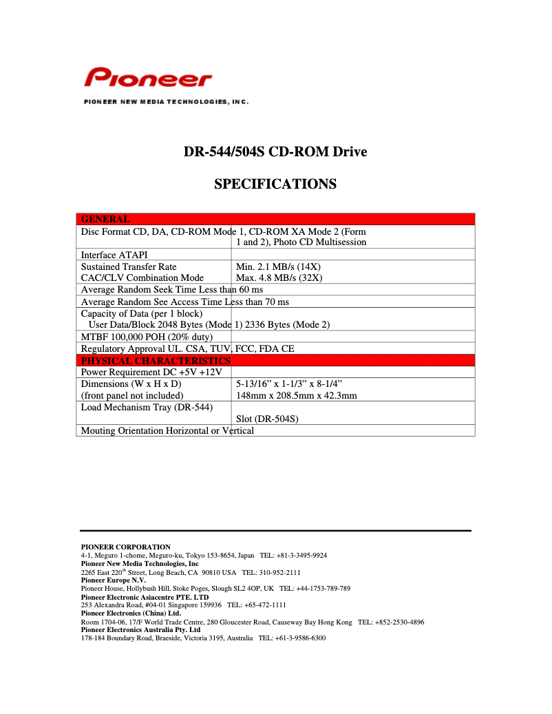 Image de la première page du manuel de l'appareil DR-504S