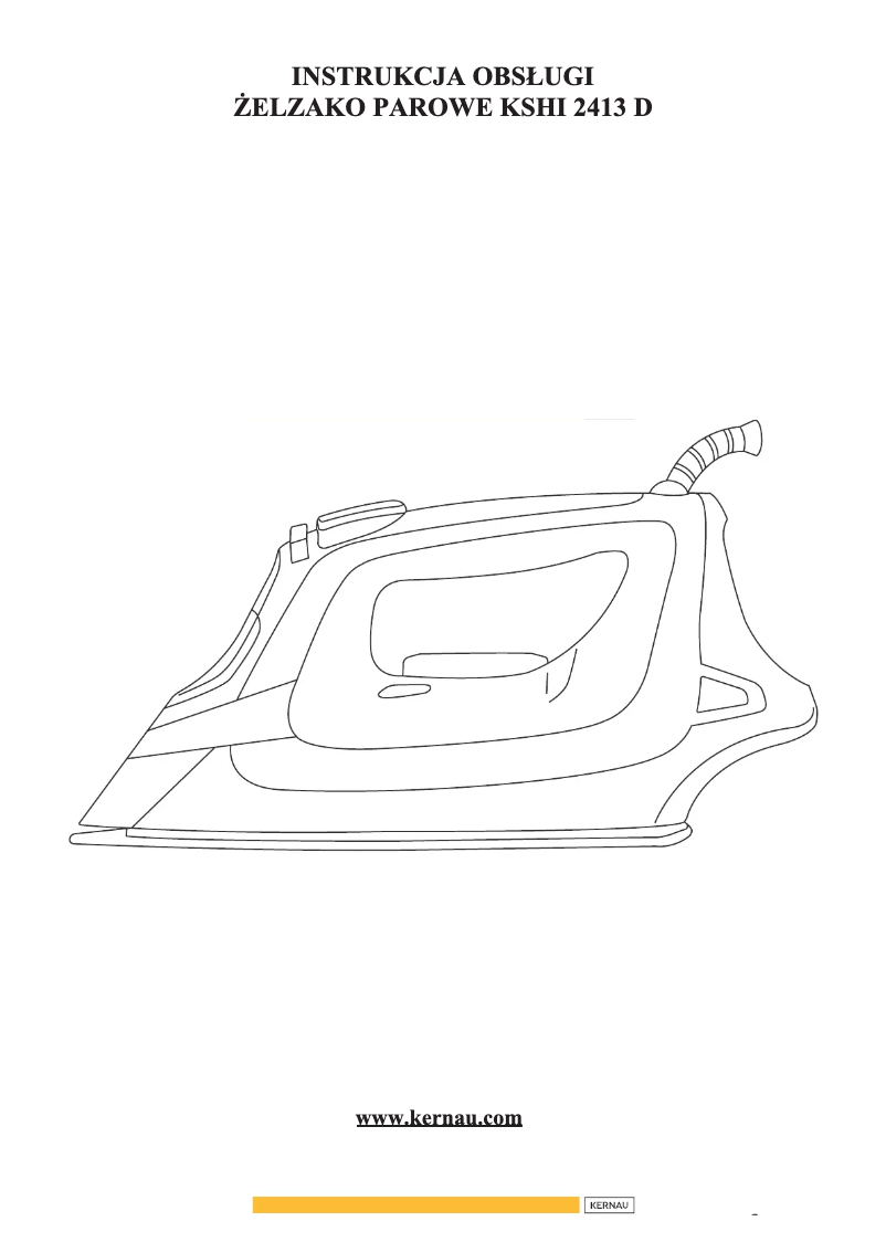 Page 1 de la notice Manuel utilisateur Kernau KSHI 2413 D