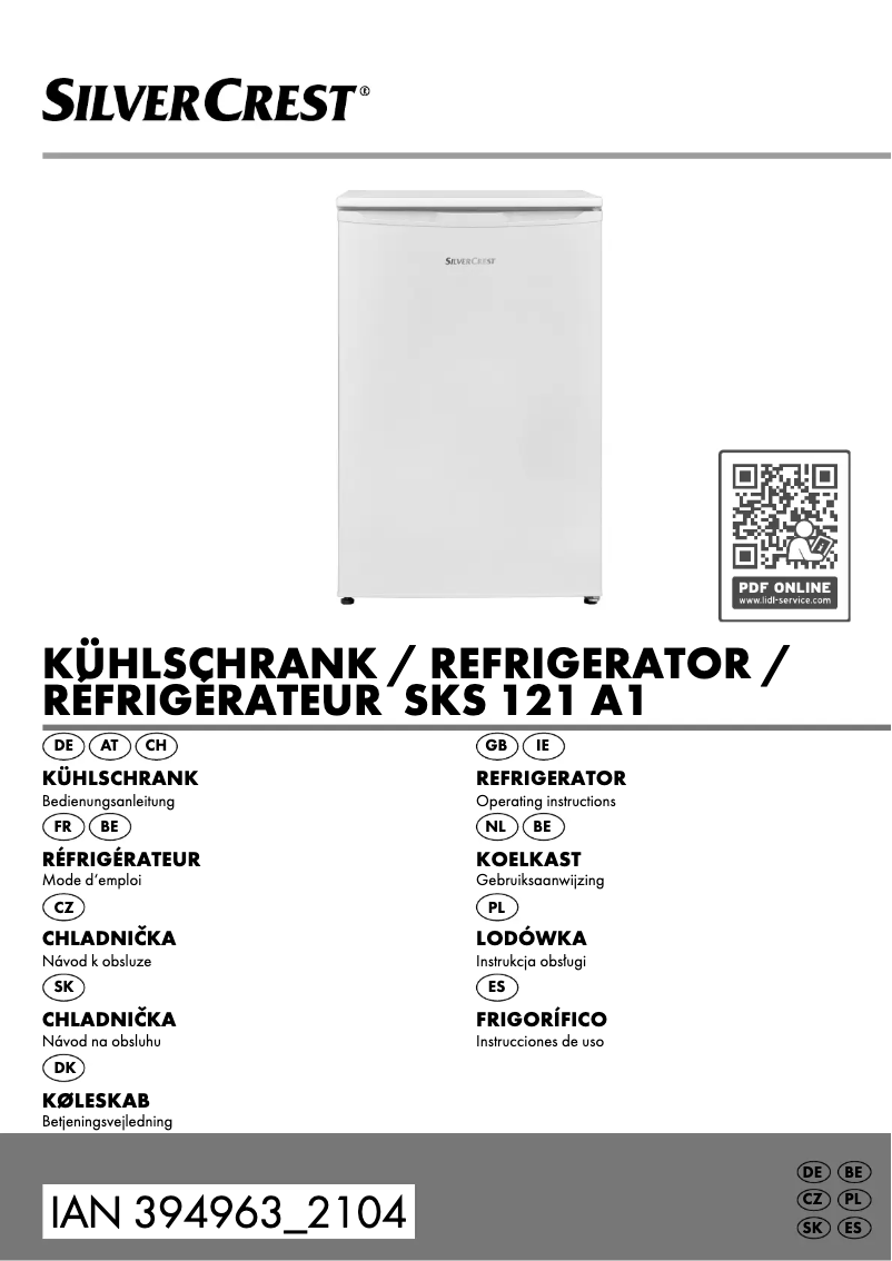 Page 1 de la notice Manuel utilisateur SilverCrest SKS 121 A1