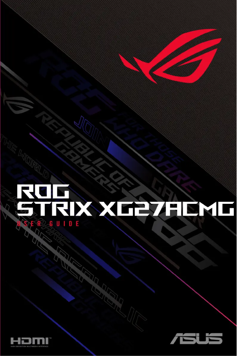 Page n°1 - Manuel utilisateur Asus ROG Strix XG27A