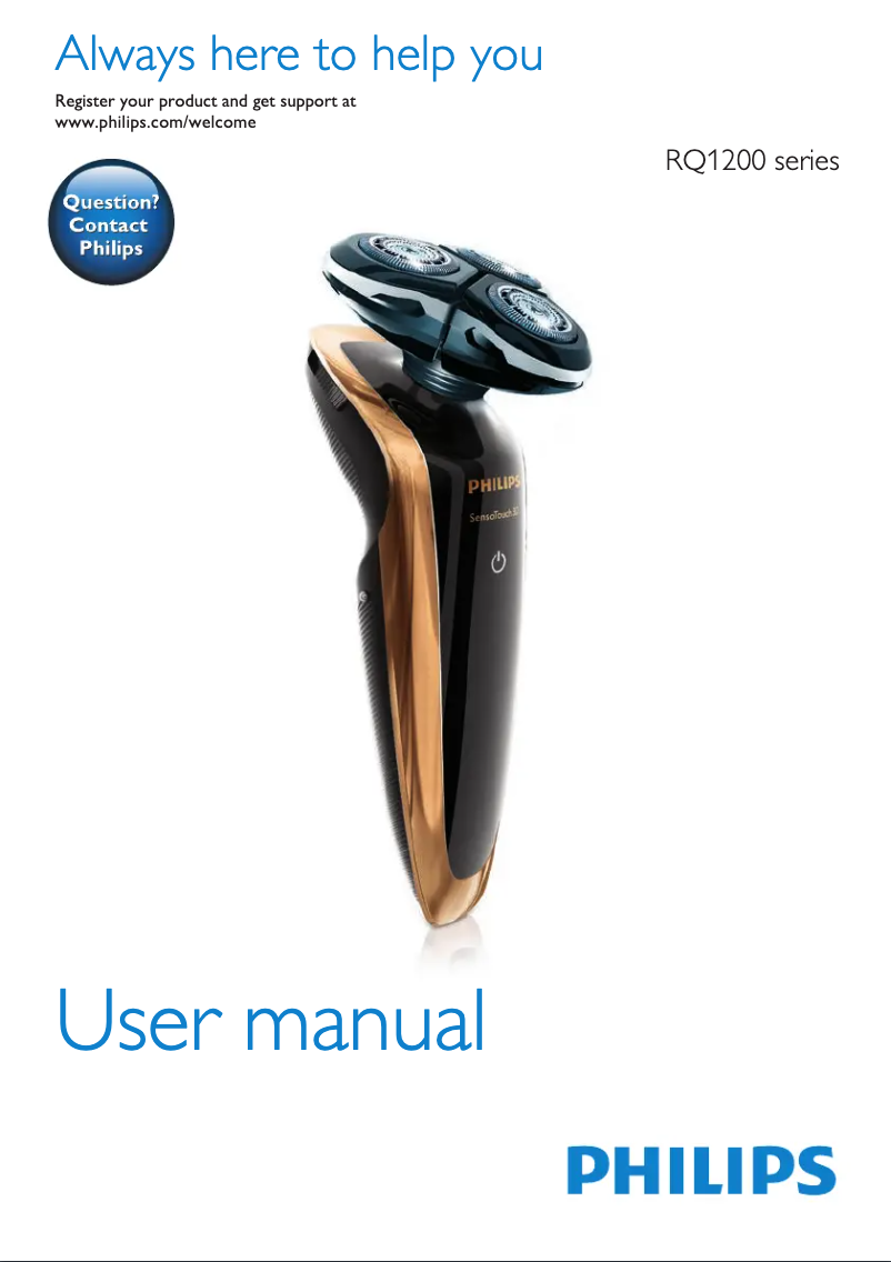 Page n°1 - Manuel utilisateur Philips RQ1273
