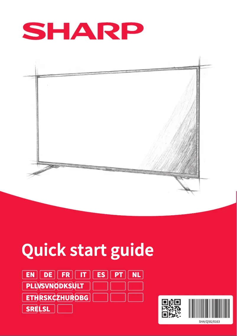Page 1 de la notice Manuel utilisateur Sharp 32EE7E