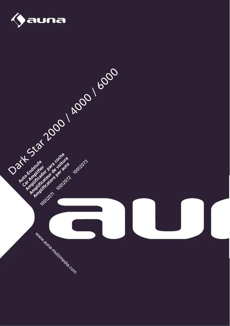 Imagen de la primera página del manual del dispositivo Dark Star 2000