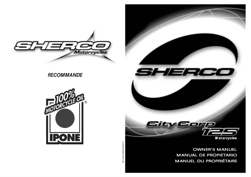 Image de la première page du manuel de l'appareil CityCorp (2003)