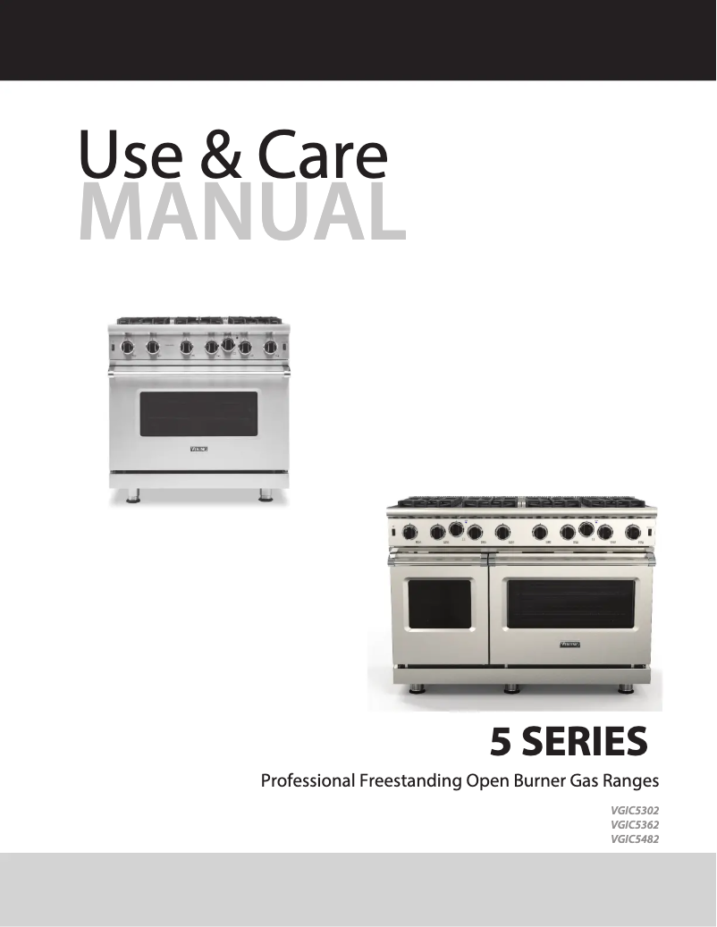 Image de la première page du manuel de l'appareil VGIC53024BSB