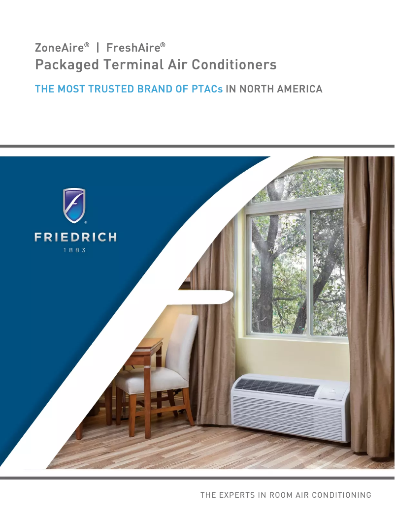 Page 1 de la notice Brochure Friedrich ZoneAire Select PZE07K3SB