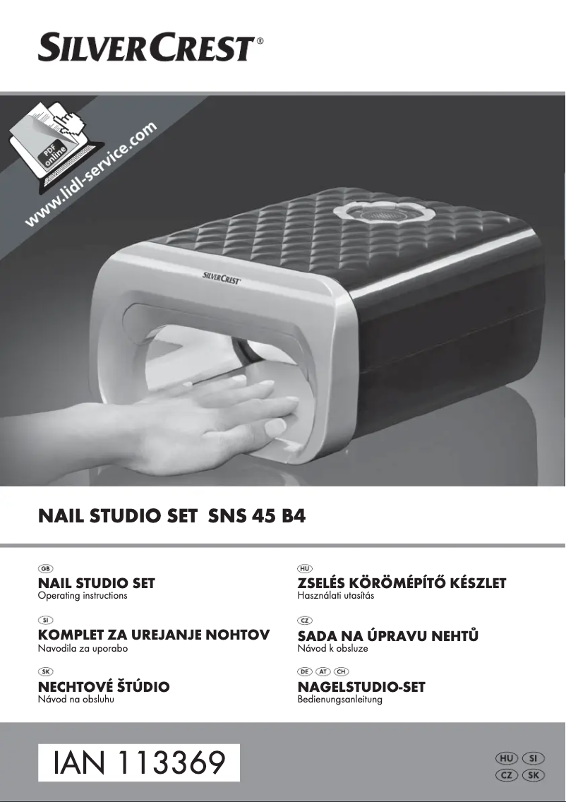 Page 1 de la notice Manuel utilisateur SilverCrest SNS 45 A3