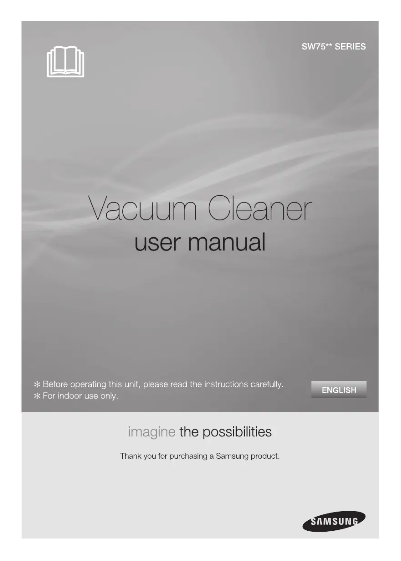 Página 1 del manual Manual de usuario Samsung SW7550